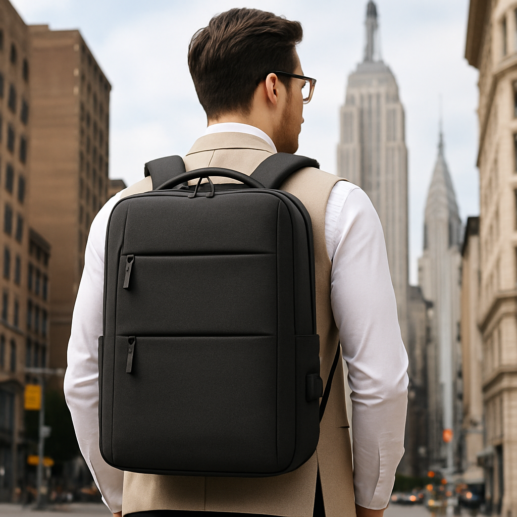 Business & Travel Backpack – Waterproof, USB Charging, Lightweight