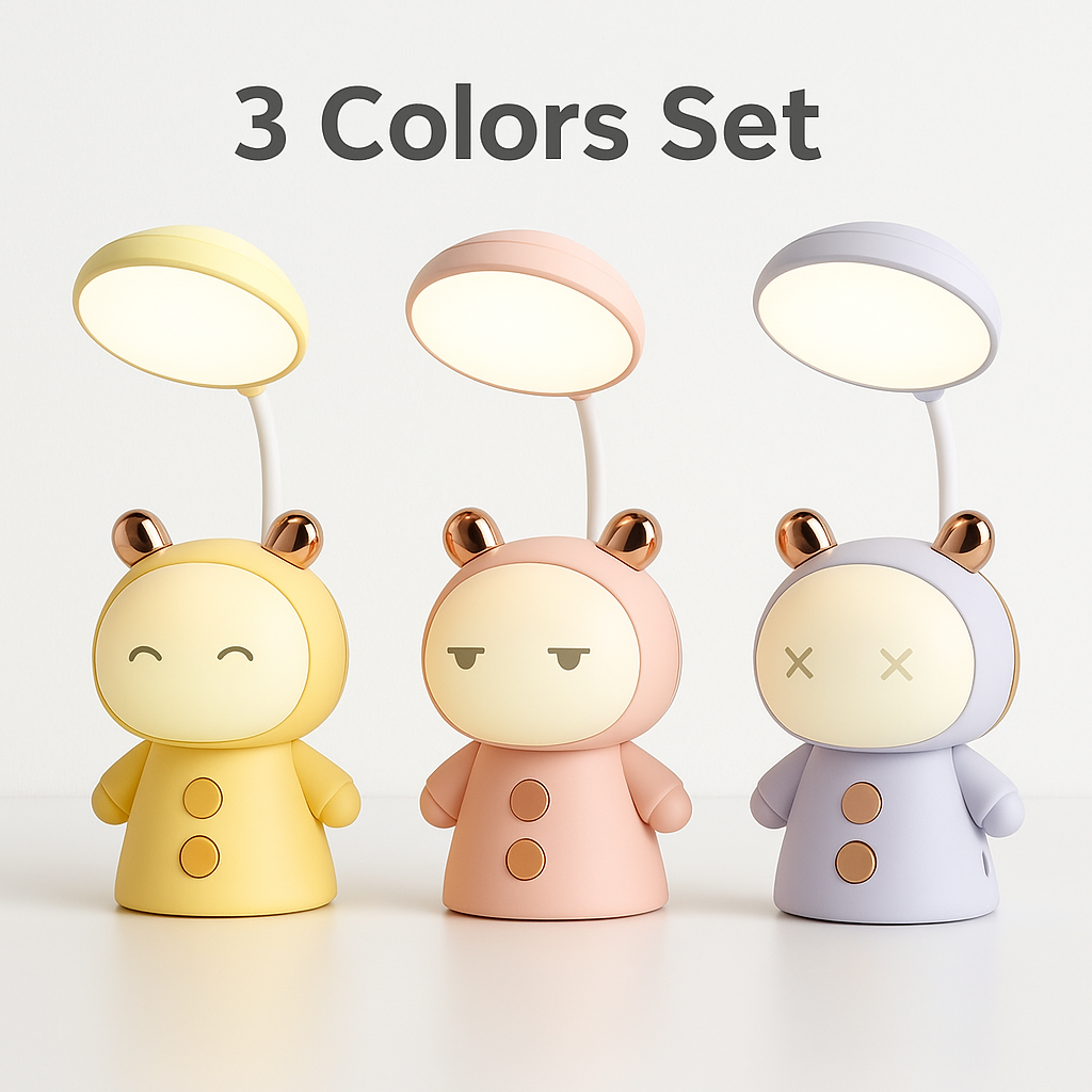A Little Light, A Lot of Charm ๐
Add warmth and cuteness to your space with this cartoon table lamp! Perfect for kidsโ rooms, study desks, or as a cozy night light.