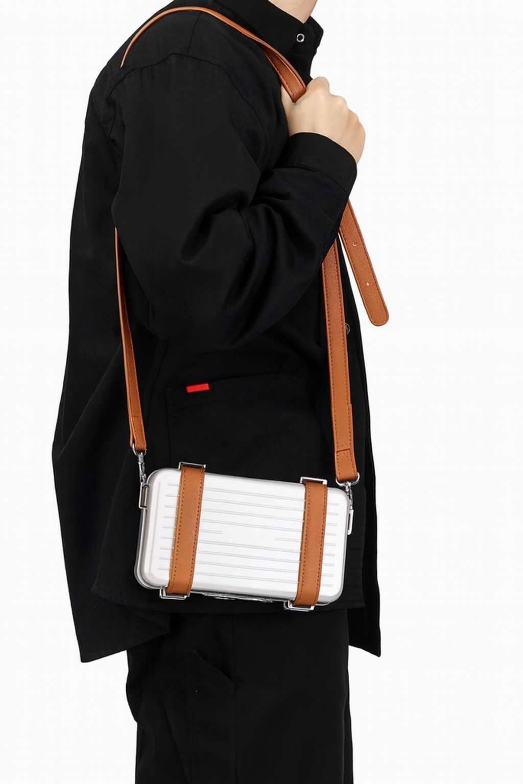 Hard Shell Crossbody Compact Crossbody Wallet Bag – Minimalist Travel Shoulder Bag (Unisex)