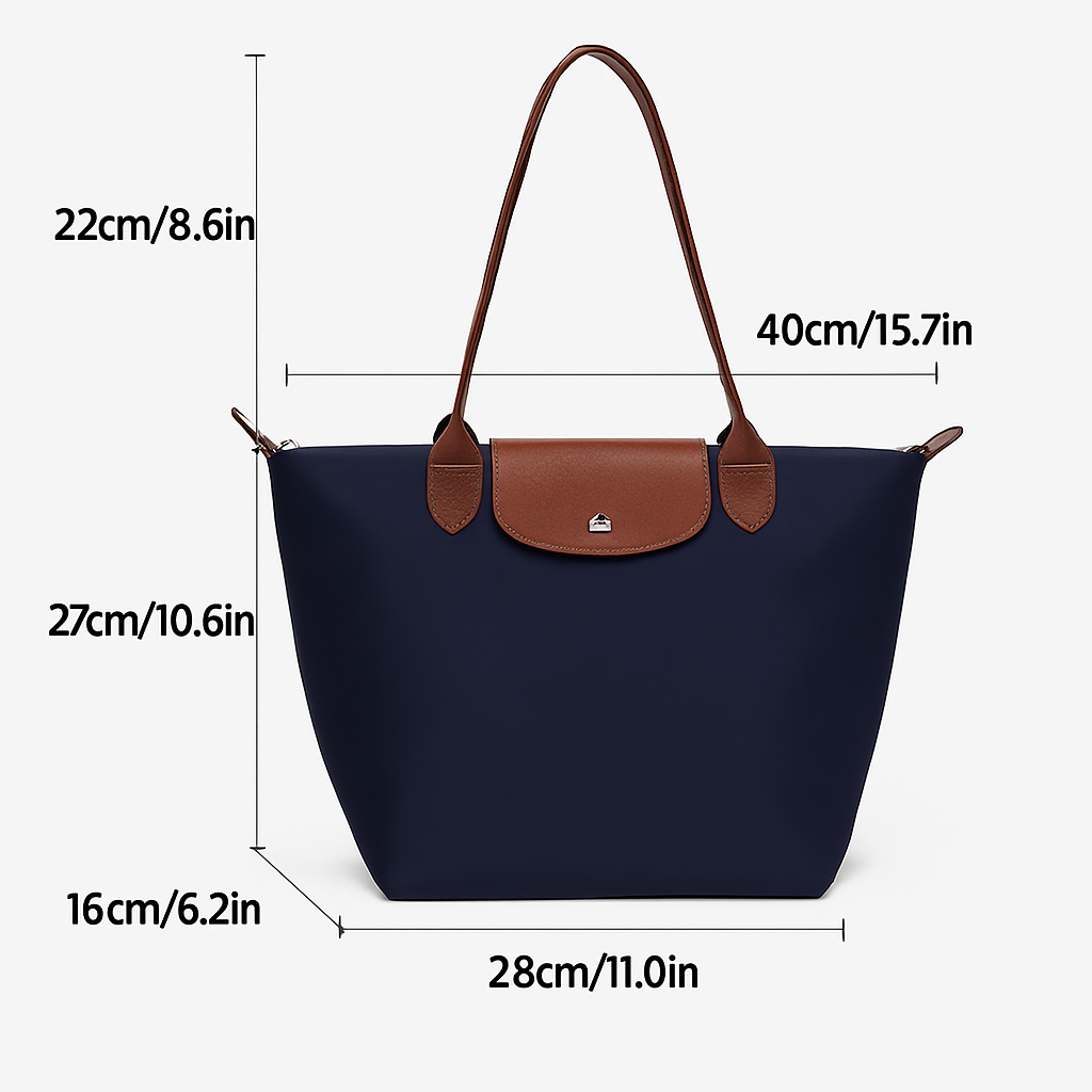 Classic Nylon Tote Bag – Large Capacity Shoulder Bag for Women