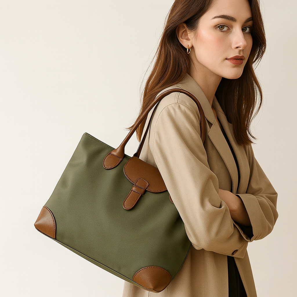 New Nylon Shoulder Tote Bag – Large Capacity, Fashionable & Multi-functional Lightweight Bag for Women