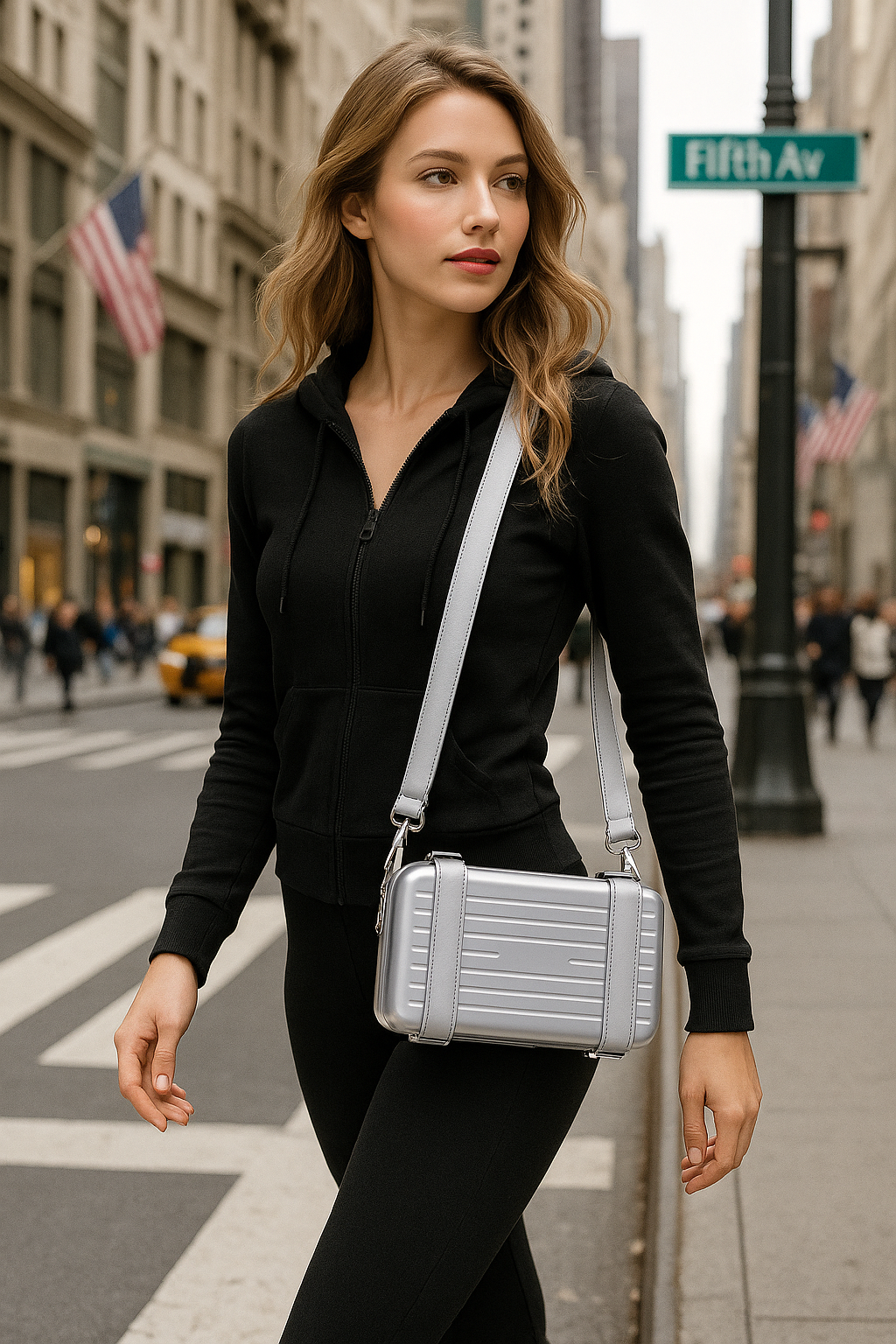 Hard Shell Crossbody Compact Crossbody Wallet Bag – Minimalist Travel Shoulder Bag (Unisex)