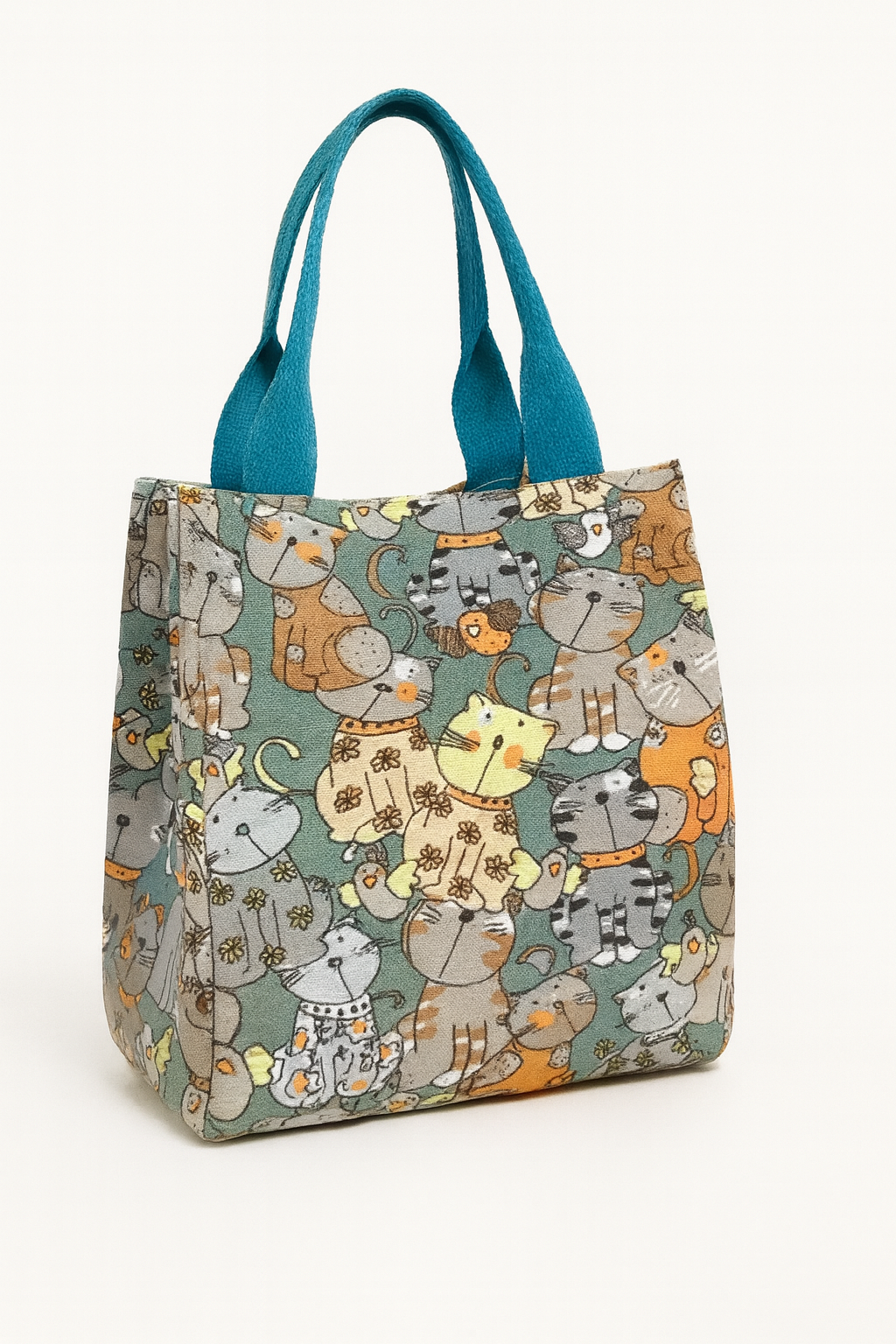 Cat Pattern Tote - Portable & Stylish
