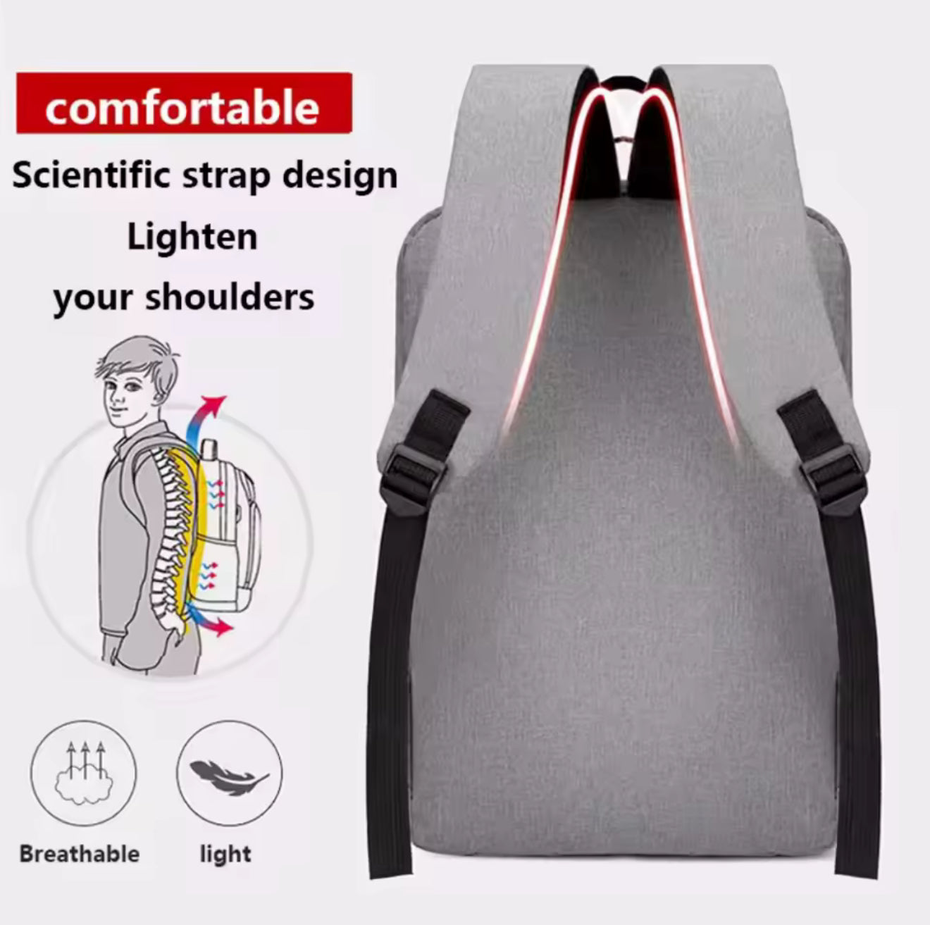 👉 Business & Travel Backpack – Waterproof, USB Charging, Lightweight