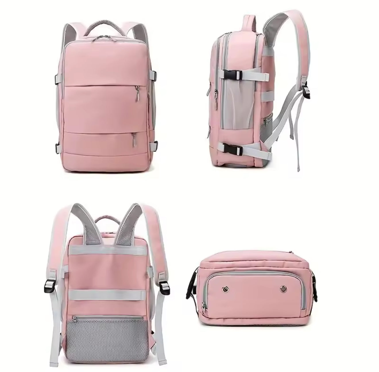 ✨ Pastel colors Multifunction Travel Backpack – Shoe Compartment, Laptop Sleeve, Large Capacity