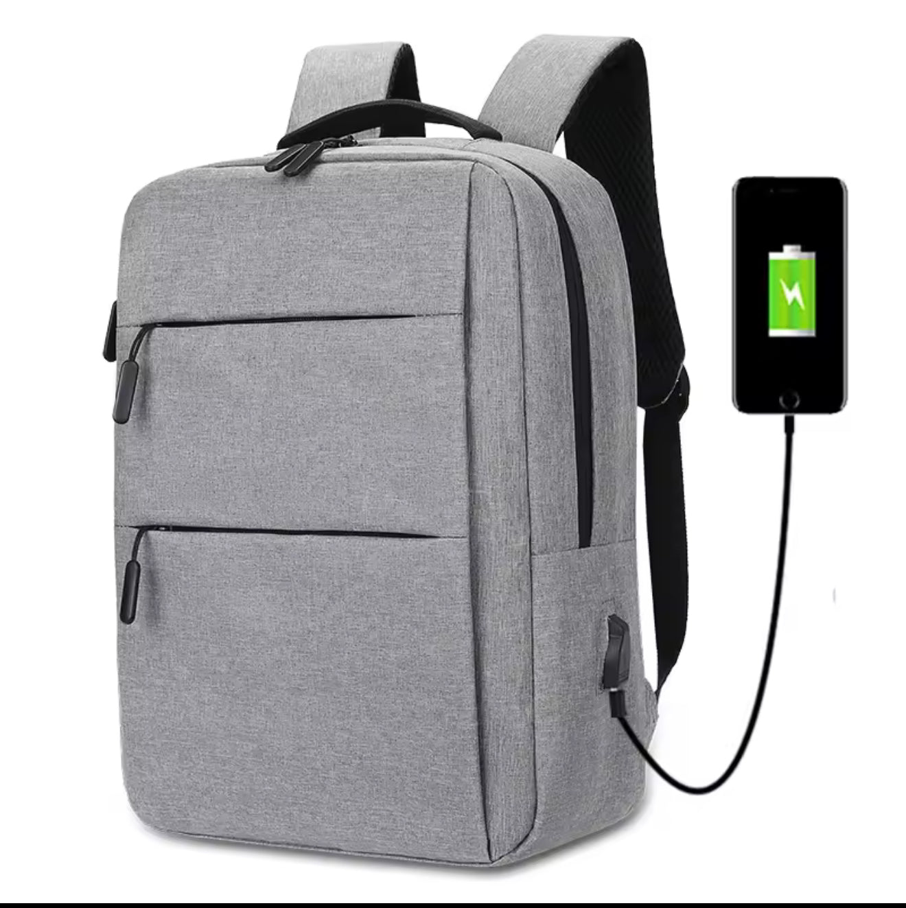 Business & Travel Backpack – Waterproof, USB Charging, Lightweight