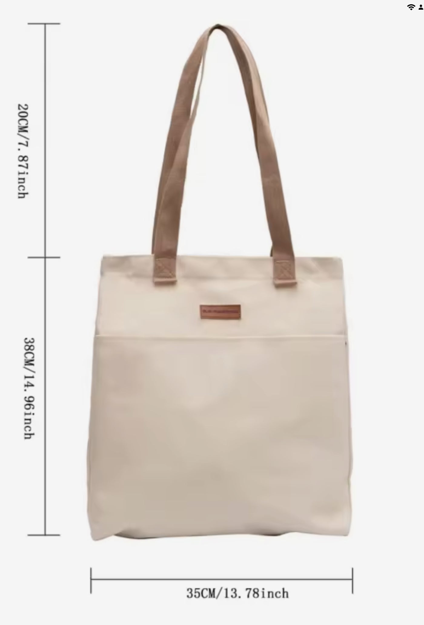 Large Capacity Canvas Tote – Stylish & Practical for Everyday Use