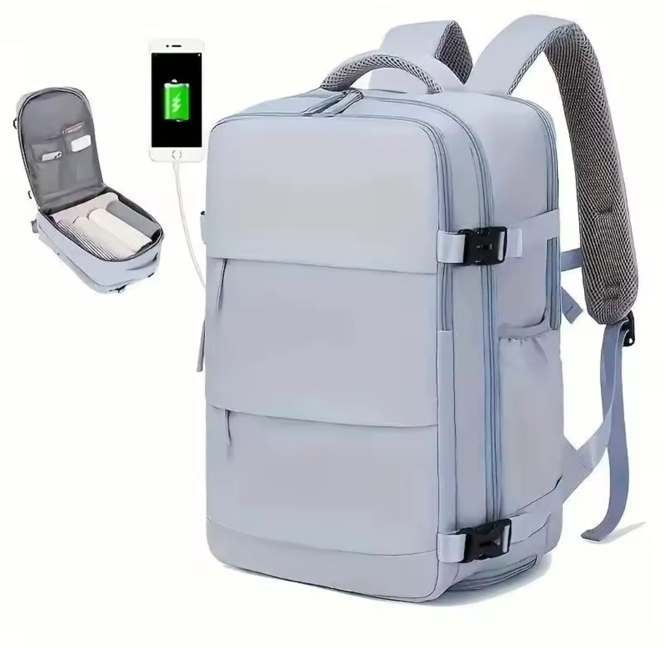 ✨ Pastel colors Multifunction Travel Backpack – Shoe Compartment, Laptop Sleeve, Large Capacity