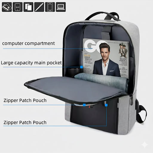👉 Business & Travel Backpack – Waterproof, USB Charging, Lightweight
