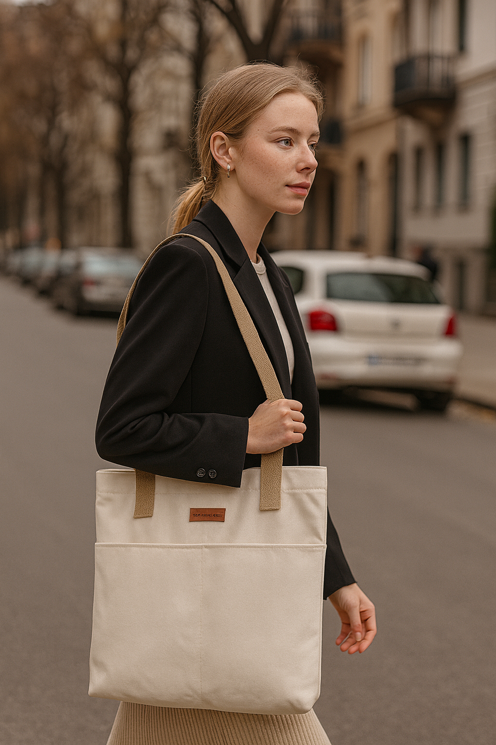 Large Capacity Canvas Tote – Stylish & Practical for Everyday Use