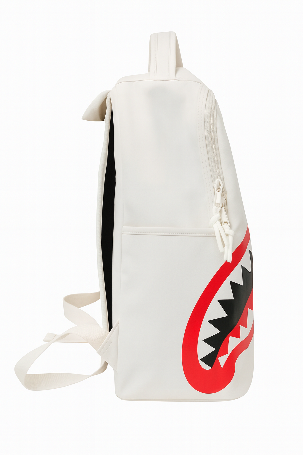 Shark Mouth Nylon Backpack – Trendy Lightweight School & Travel Bag (30×41×16cm)