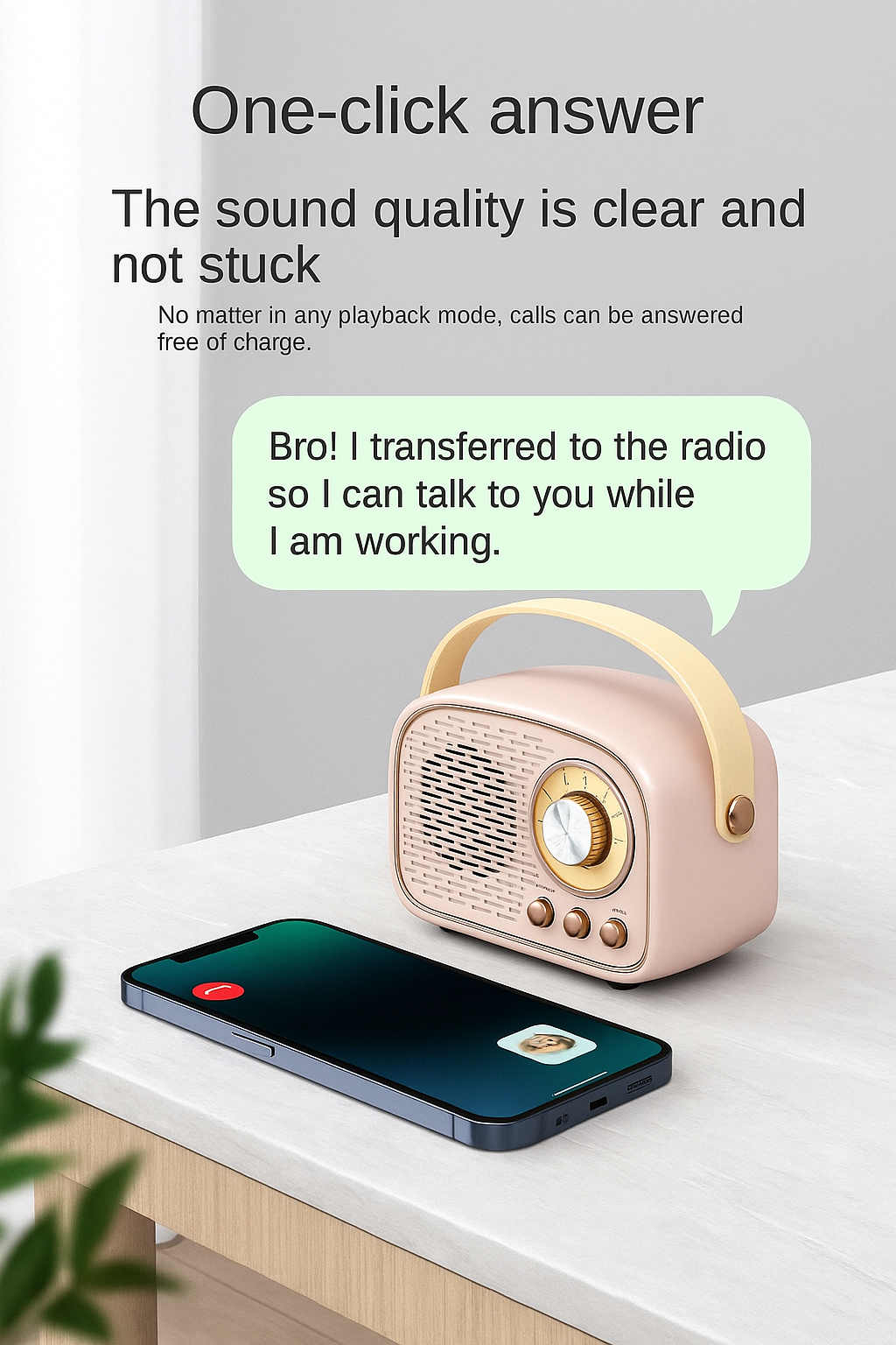 Mira Seren Retro Bluetooth Speaker | Vintage Radio Style with FM & USB