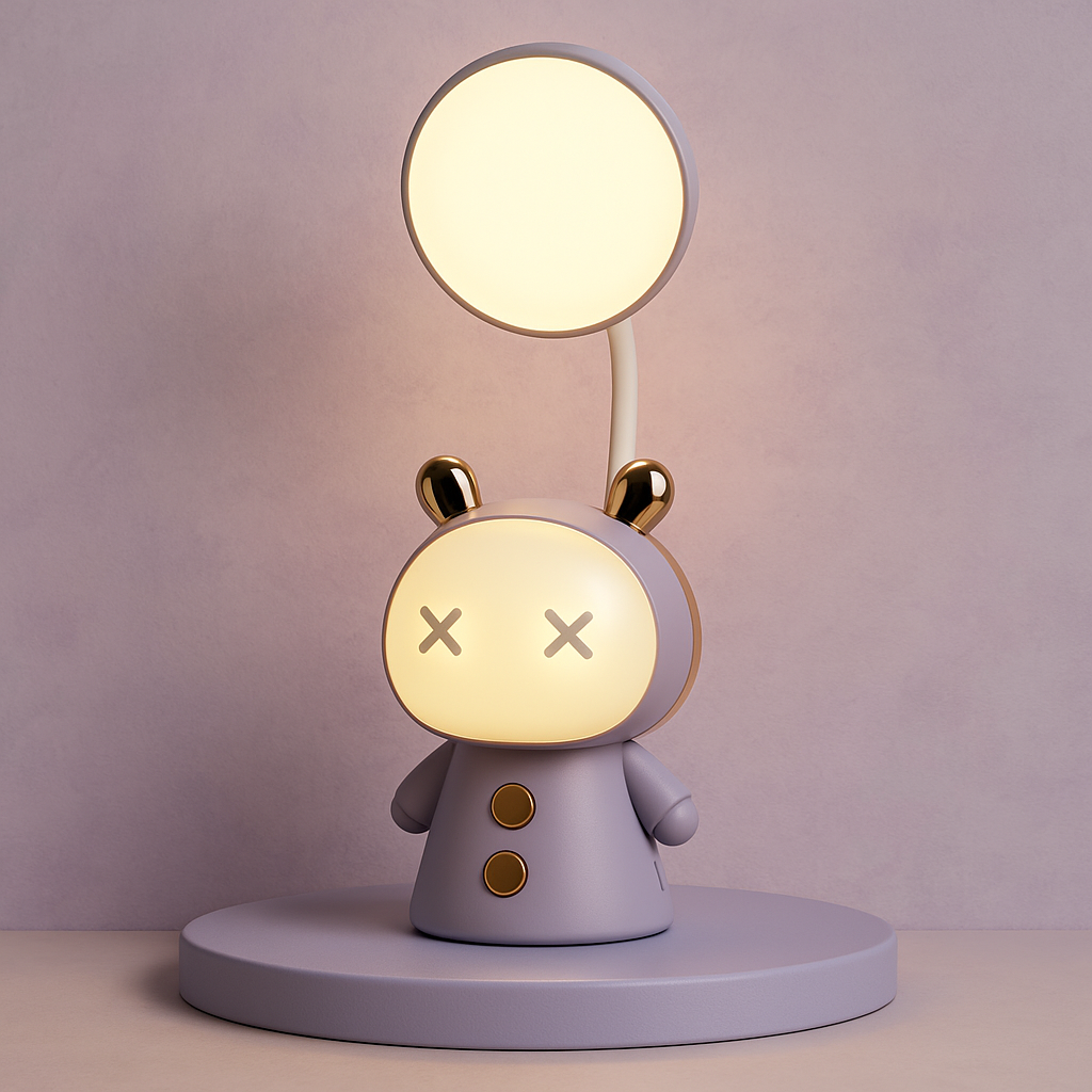 A Little Light, A Lot of Charm 🌙
Add warmth and cuteness to your space with this cartoon table lamp! Perfect for kids’ rooms, study desks, or as a cozy night light.
