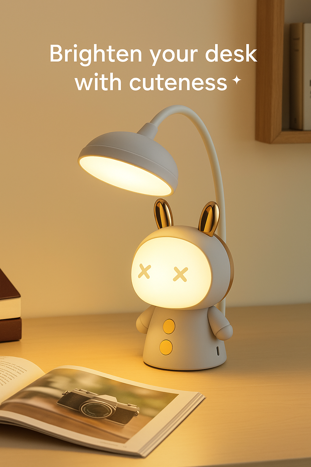A Little Light, A Lot of Charm 🌙
Add warmth and cuteness to your space with this cartoon table lamp! Perfect for kids’ rooms, study desks, or as a cozy night light.