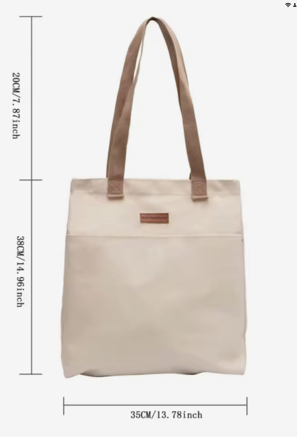 Large Capacity Canvas Tote – Stylish & Practical for Everyday Use