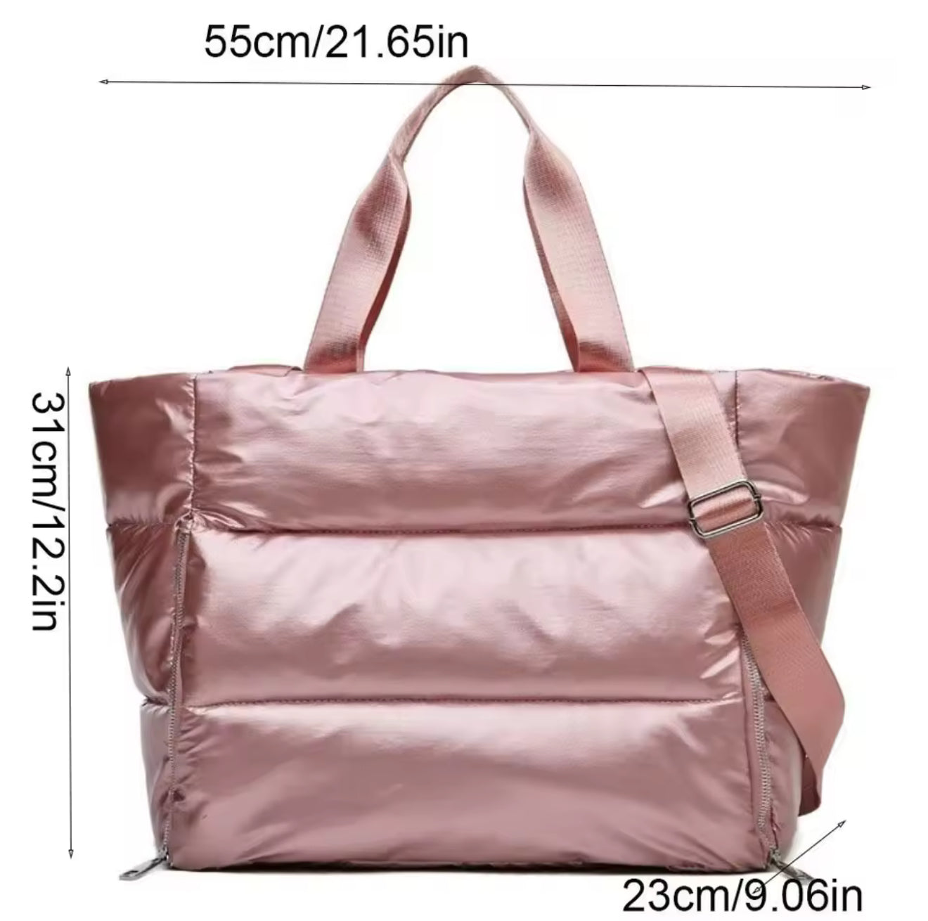 Yoga Mat Travel Tote Bag – Large Capacity Waterproof Sports & Gym Bag
Bolso Tote de Viaje con Compartimento para Esterilla de Yoga – Gran Capacidad Impermeable